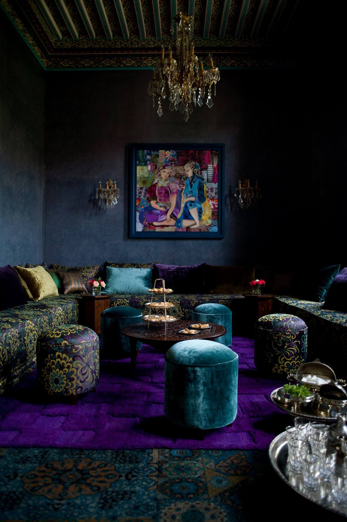 Tigmiza Boutique Hotel & Spa Ouled Jelal Beltér fotó The interior of the nightclub